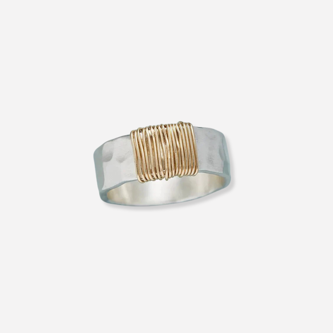 Classic Gold Silver Ring