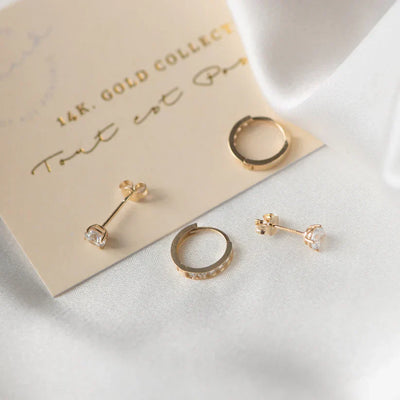 Dara Brilan Earring Set | Gold