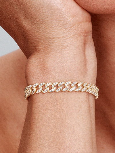 Cubic Moissanite Bracelet | Gold