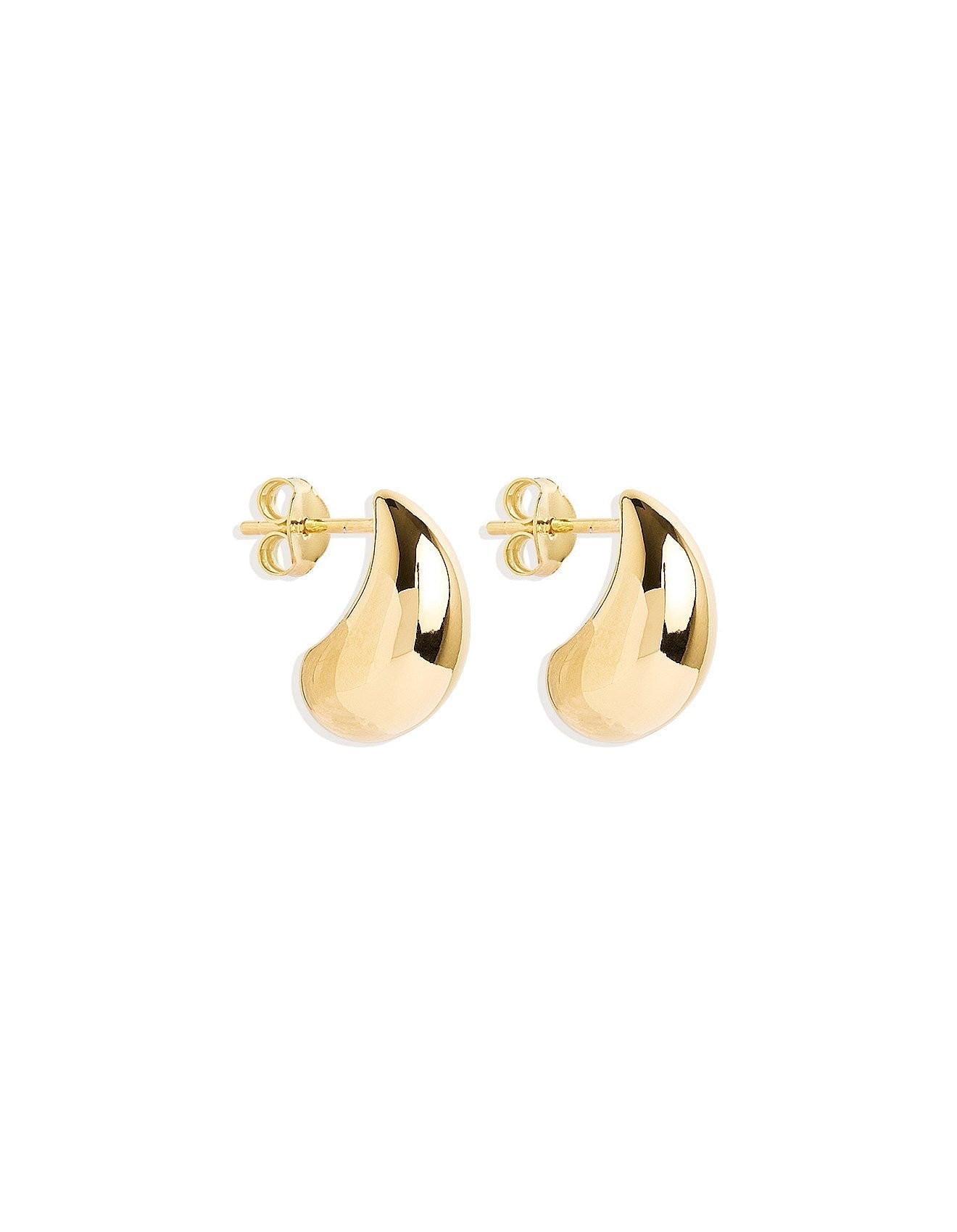 Matte Drop Earrings | Gold