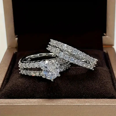 Eternal Sparkle Ring Set | Gold