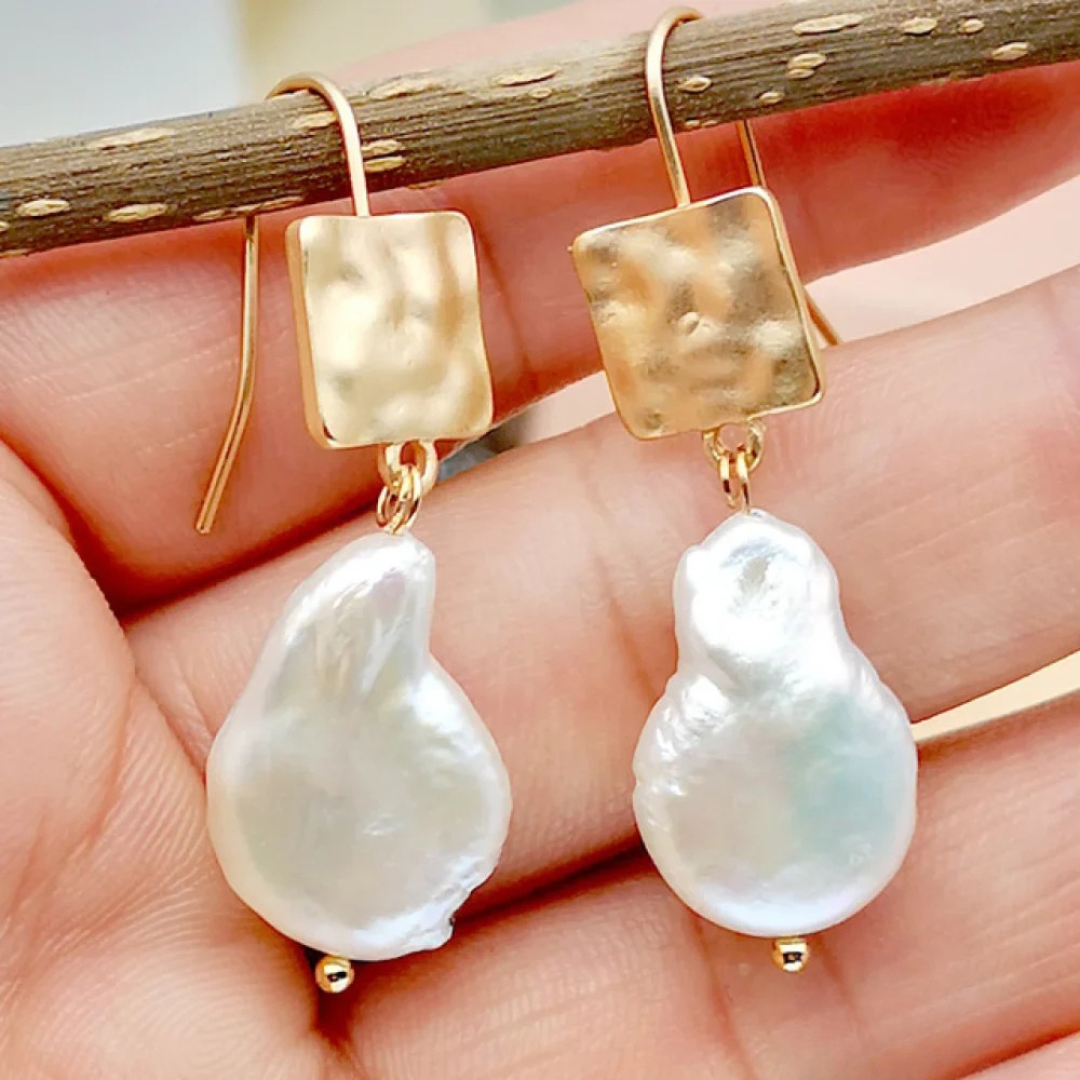 Antique Freshwater Pearl Earrings