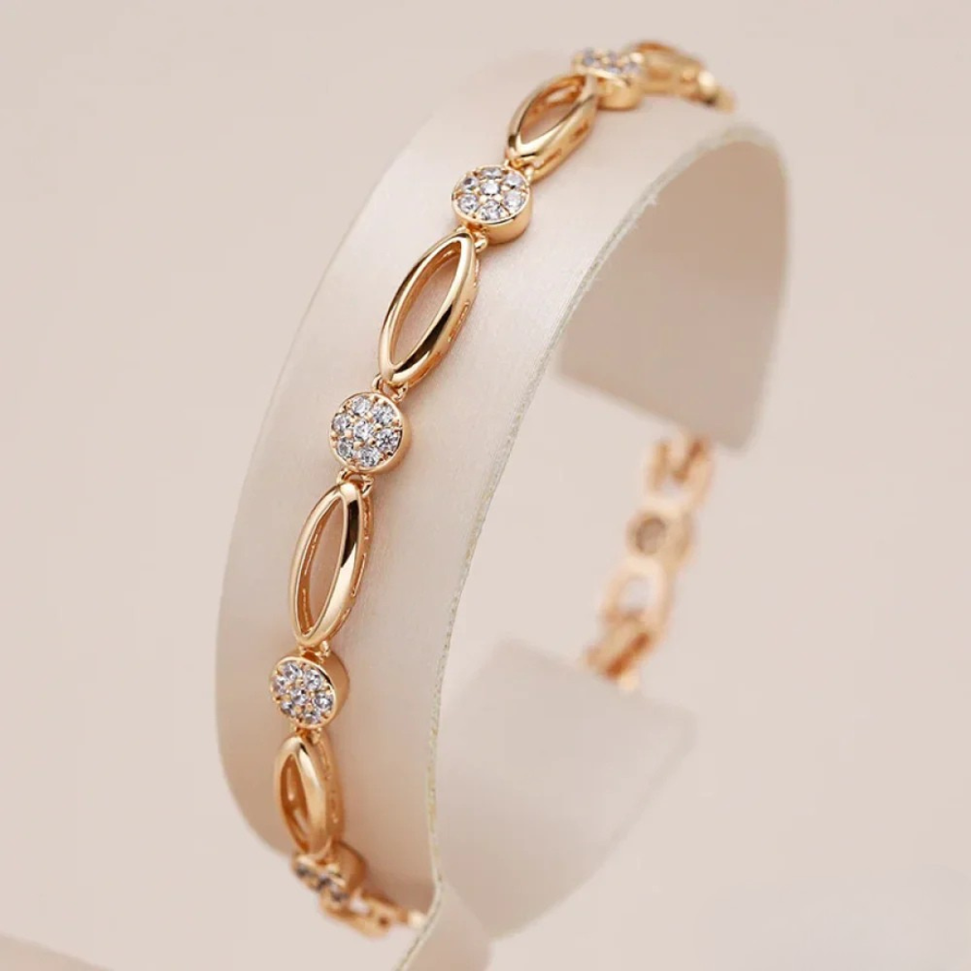 Elegant Golden Zircon Bracelet