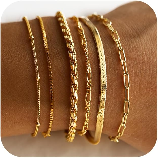 Isabella Vernita Bracelet Set | Gold