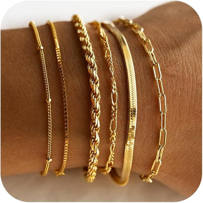 Isabella Vernita Bracelet Set | Gold