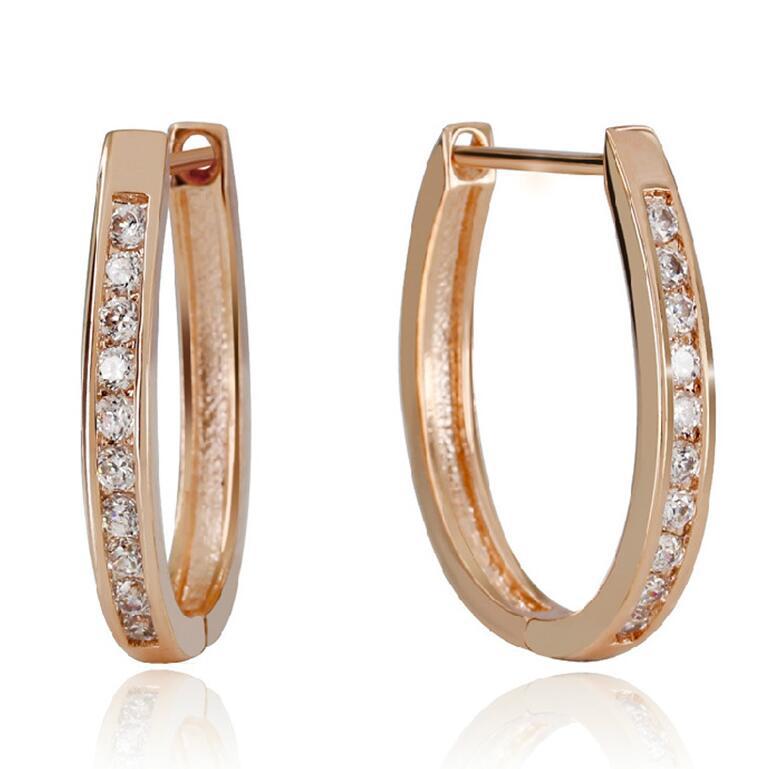 Elegant Gold Circle Earrings
