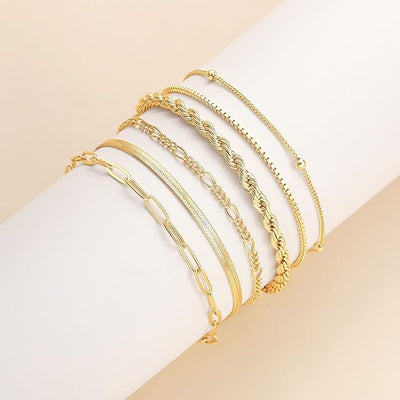 Isabella Vernita Bracelet Set | Gold