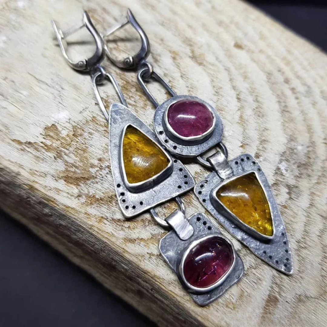 Vintage Triangle Geometric Earrings