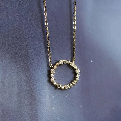 Diamond Circle Style Necklace
