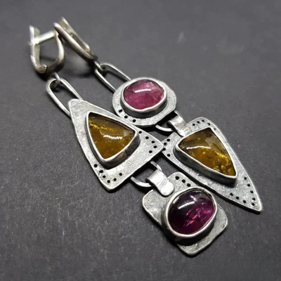 Vintage Triangle Geometric Earrings