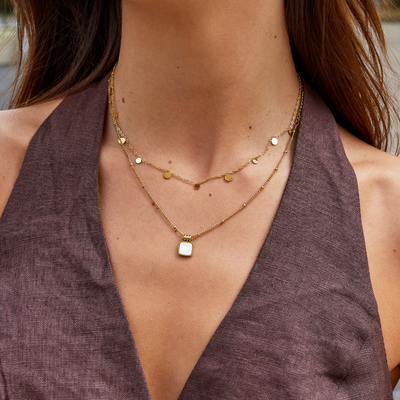 Agatha Gold Water Drop Necklace