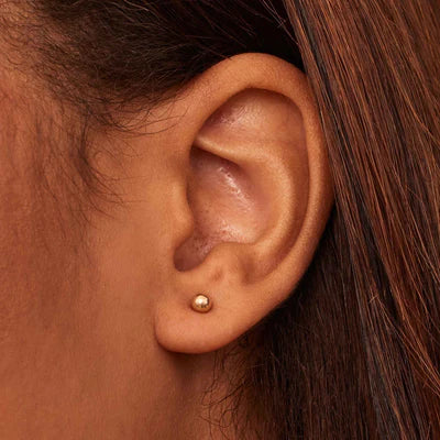 Ball Earrings | Gold