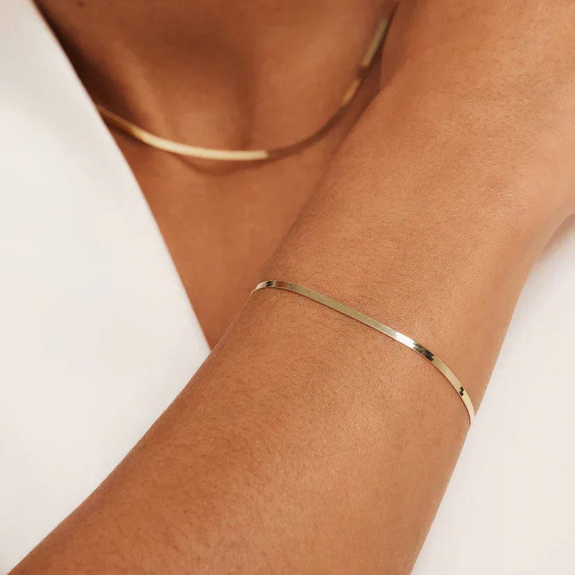 Sun Snake Bracelet | Gold