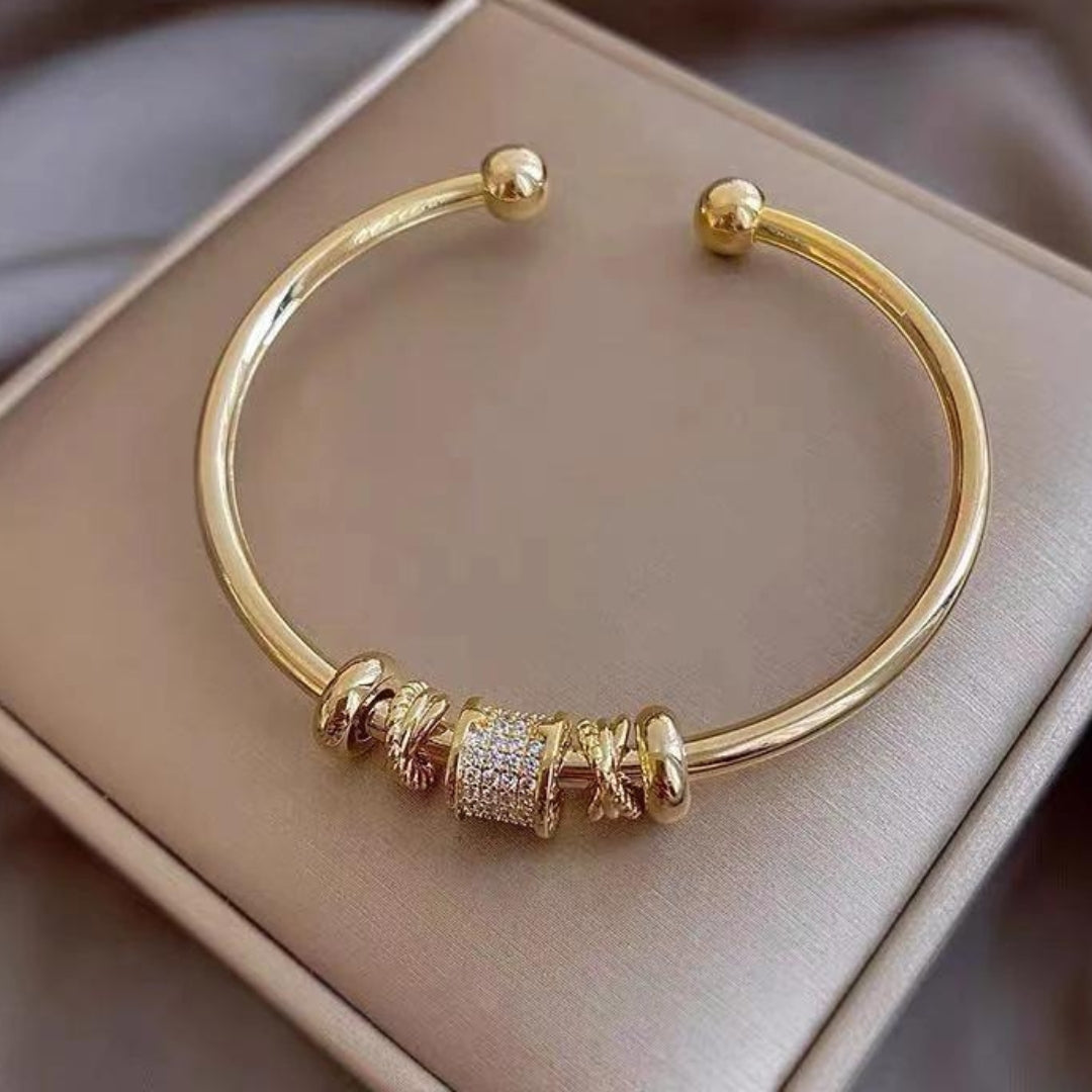 Adjustable Golden Charm Bracelet