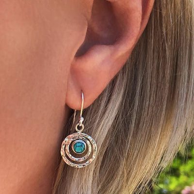 Turquoise Saturn Bohemian Earrings