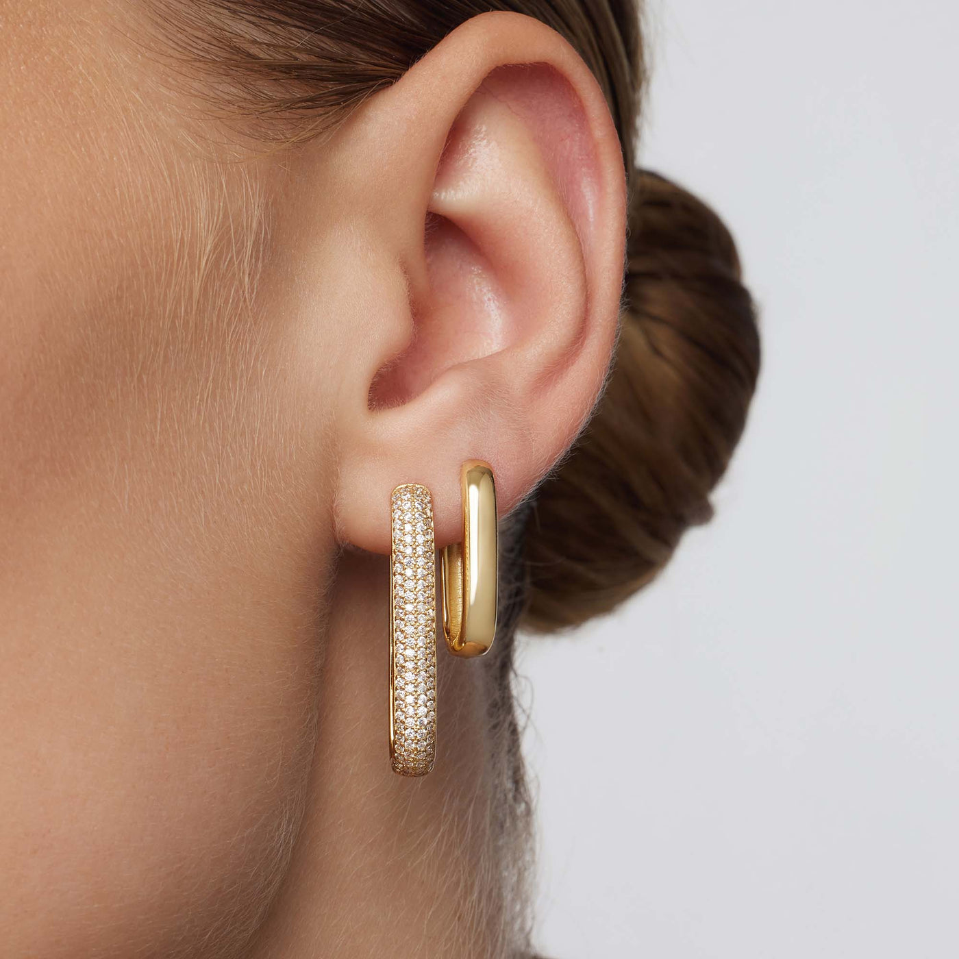 Large Iconic Pavé Rings | Gold