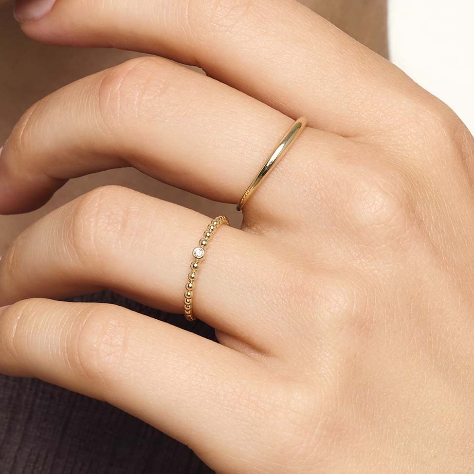 Thin Dome Ring | Gold