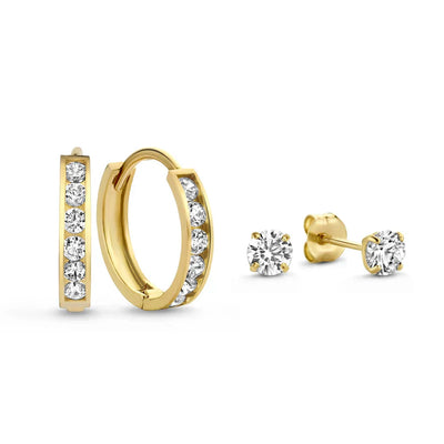 Dara Brilan Earring Set | Gold
