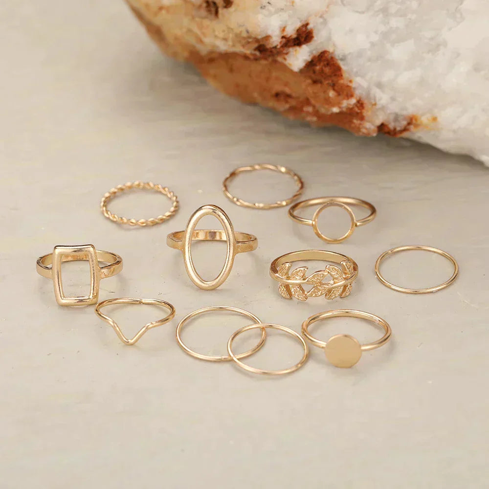 Aspen™ | Set of 11 Vintage Silver Rings