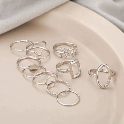 Aspen™ | Set of 11 Vintage Silver Rings
