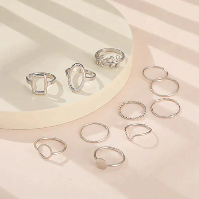 Aspen™ | Set of 11 Vintage Silver Rings