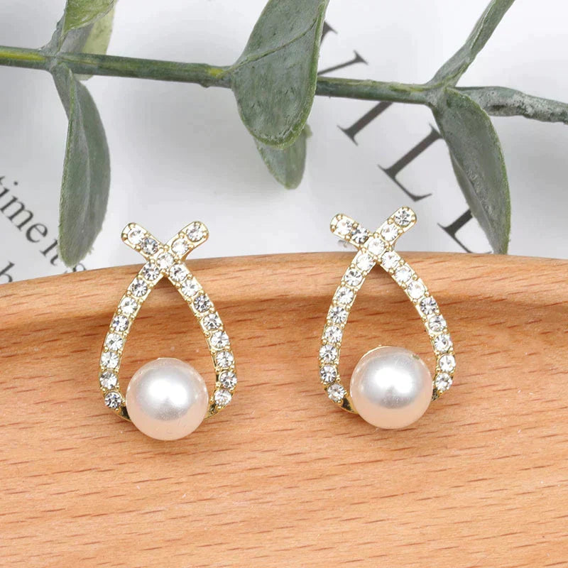 Pearl and Sparkle Earrings