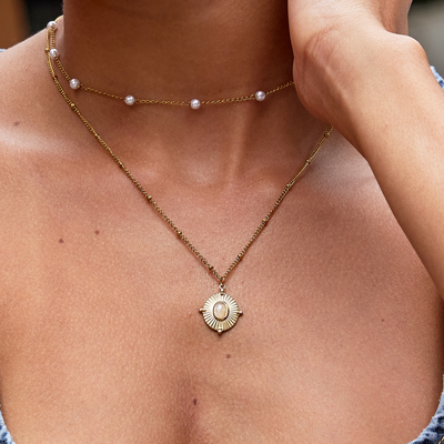 Monique Vintage Wine Glass Necklace
