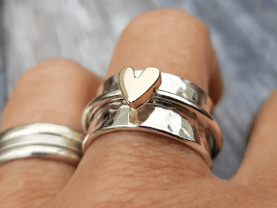 Aspen™ | Gold Ring with a Heart