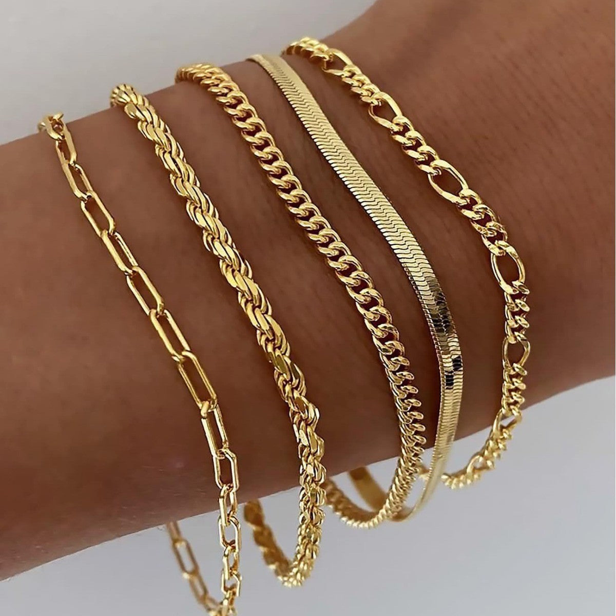 Elis Rainer Bracelet Set | Gold