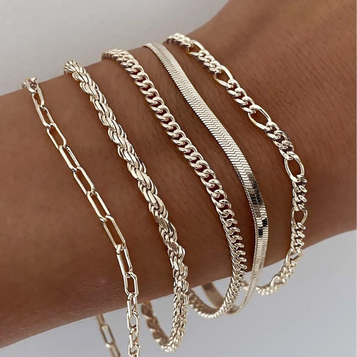 Elis Rainer Bracelet Set | Gold