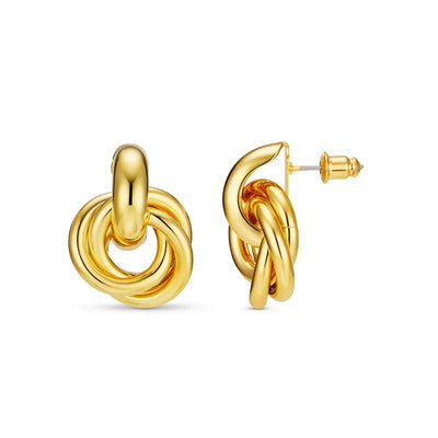Interlocking Earrings | Gold