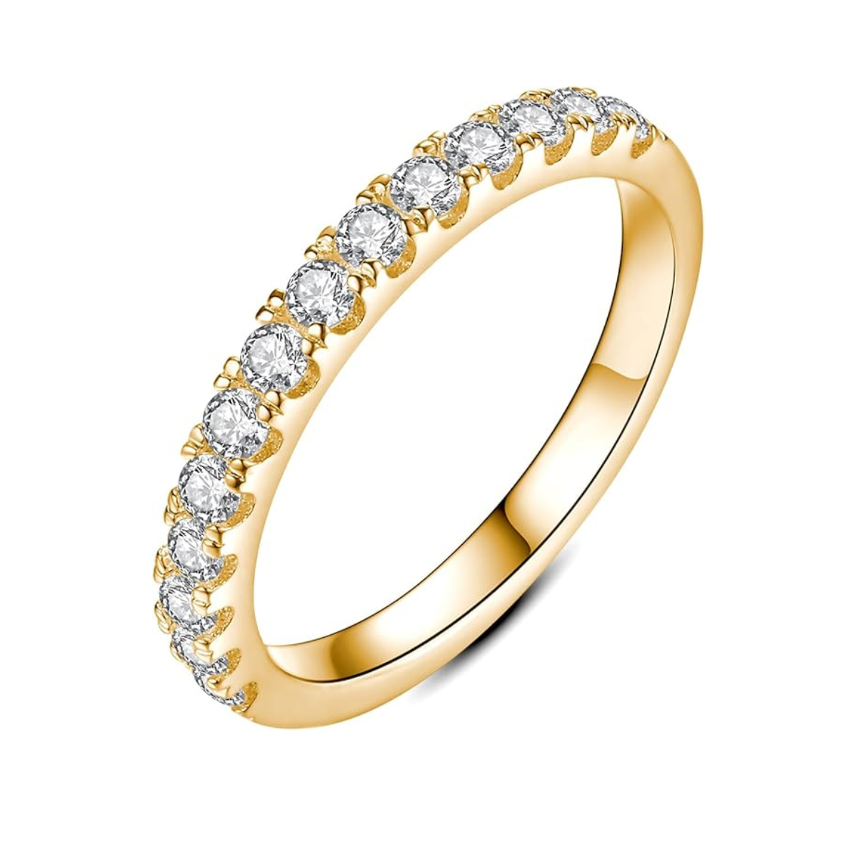 Moissanite Wedding Ring | Gold