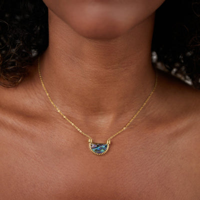 Amalfi Turkish Blue Shell Necklace