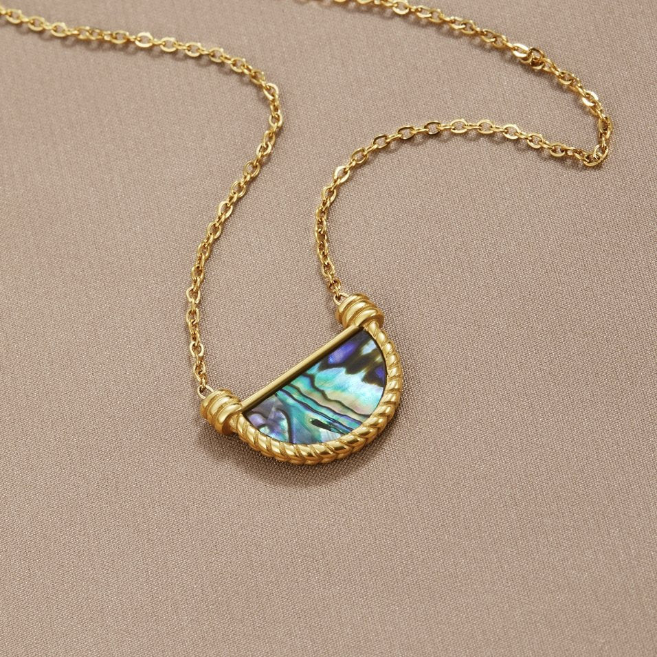 Amalfi Turkish Blue Shell Necklace