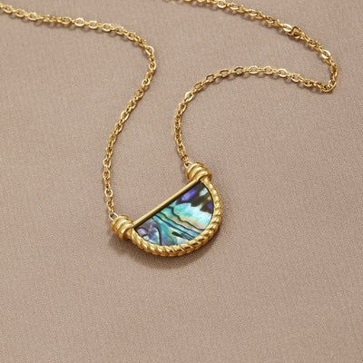 Amalfi Turkish Blue Shell Necklace