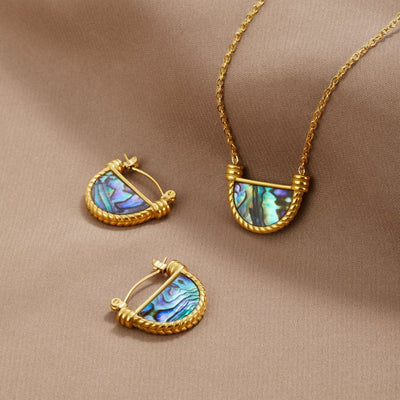 Amalfi Turkish Blue Shell Necklace