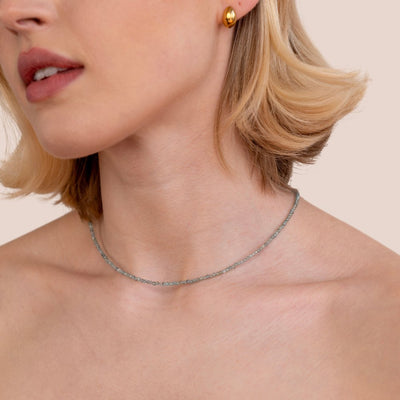 Apatite Pearl Necklace