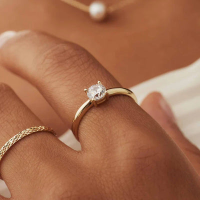 Mira Castile Ring | Gold