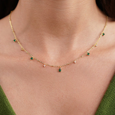 Emily Crystal Pendant Necklace