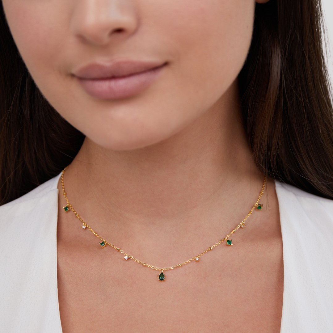 Emily Crystal Pendant Necklace