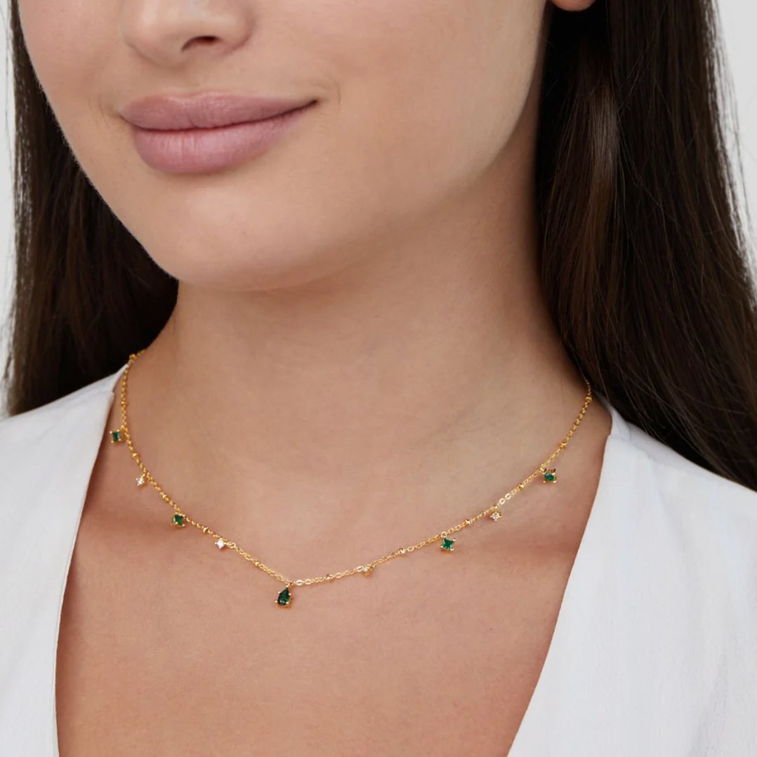 Emily Crystal Pendant Necklace