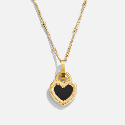 'Falling For You' Double-Sided Heart Necklace
