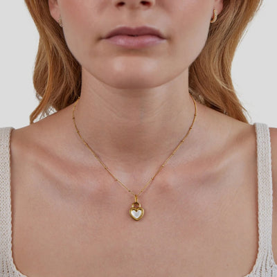 'Falling For You' Double-Sided Heart Necklace