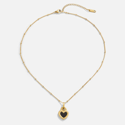 'Falling For You' Double-Sided Heart Necklace