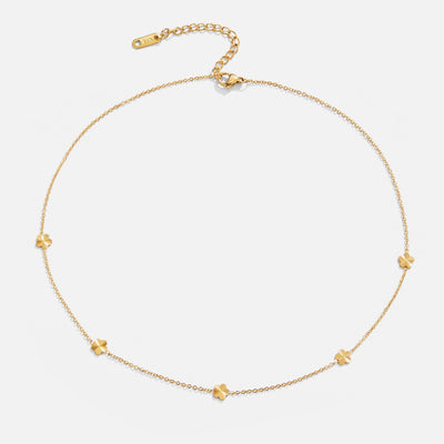 Floral Power Gold Chain Necklace