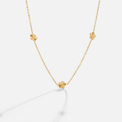 Floral Power Gold Chain Necklace