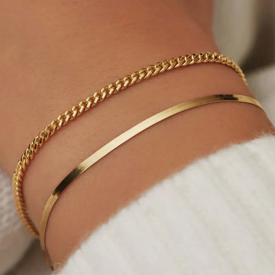Sun Snake Bracelet | Gold