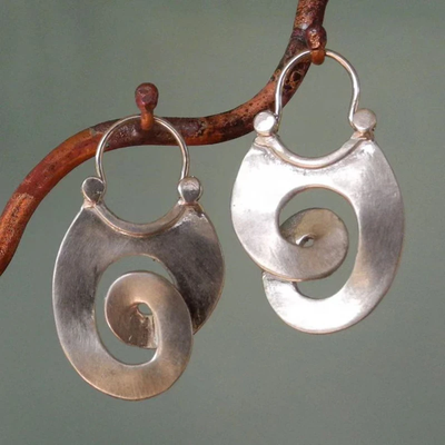 Aspen™ | Irregular Silver Earrings