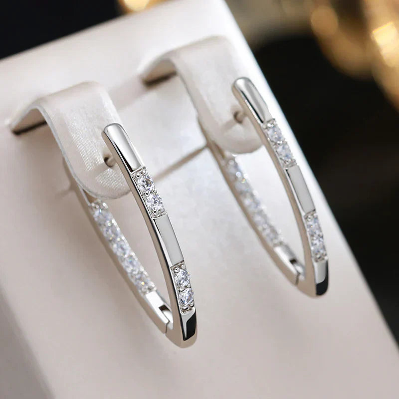 Aspen™ | Earrings with Zirconia in Gold