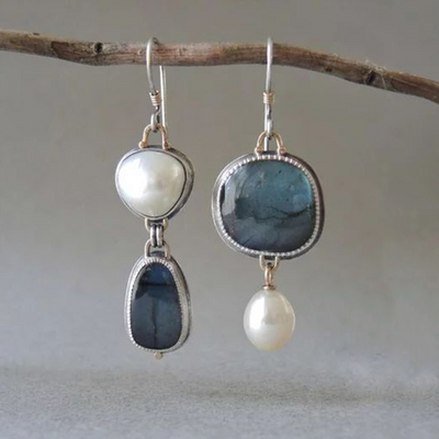 Aspen™ | Earrings with Natural Blue Stone
